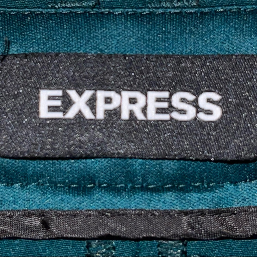 Express Teal Women's Pants 14 short and matching Top (large) Set - Picture 4 of 14